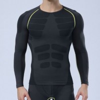 Long Sleeve Mens Professional Compression Tights Quick Dry Sports Breathable Bodybuilding Sportswear