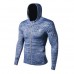 Men's Leisure Running Fitness Sports T-shirts Speed Dry Long Sleeves Basketball Training Suits