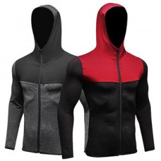 Men's Windproof Quick Drying Sports Jacket Coat Fitness Training Runing Leisure Zipper Hoodies