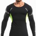 Mens Elastic Quick-drying Breathable Sports Running Training Long Sleeve Casual Skinny Tops