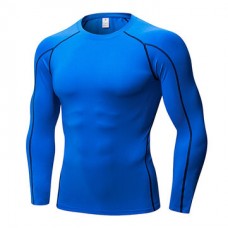 PRO Men's Tight Fitness Training T-shirt Breathable Speed Dry Long Sleeved Tops Tees