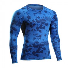 Camouflage Fitness jogging T-shirts Training Suit Elastic Compression Speed Dry Long Sleeved Tights