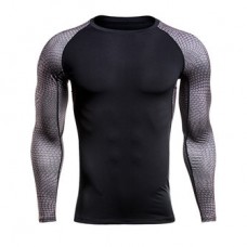 Mens Fitness Tight Quick Drying Sport Long Sleeve T-shirt Training Running Tops