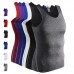 Pro Fitness Sports Tights Elastic Sleeveless Vest Mens Fast Dry Compression Tops Tees