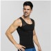 Men Thin Net Shapewear Tank Tops Tummy Control Nylon Breathable Hasp Waist Trainer Underwear