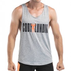 Men's Leisure Quick Drying Breathable Vest Fashion Letter Printed Fitness Training Sport Tops