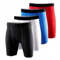 Mens Sports Tight Shorts Fitness Training Slim Breeches