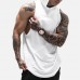 Men Cotton Sleeveless Mesh Breathable Hooded Gym Tops