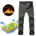 Winter Women Men Soft Shell Pants Waterproof Hiking Fleece Windproof Skiing Snowboard Trousers