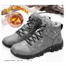 TENGOO Men's Winter Fluff Snow Boots Keep Warm Hiking Outdoor Sport Shoes Sneakers