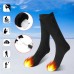 1 Pair 3.7V USB Rechargeable Battery Heated Socks Winter Outdoor Sports Bike Heating Socks Electric Feet Warm Socks