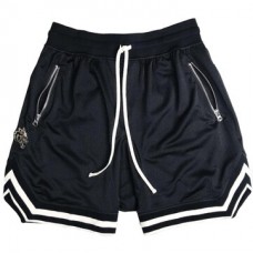 Men Sport Shorts Athletic Short with Pockets Polyester Ball Games Exercise Shorts Elastic Waist New Mesh Fitness Shorts