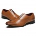 Men Dress Formal Oxfords Leather Shoes Pointed Shoes Wedding Casual Business